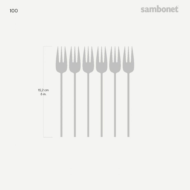 Sambonet - Set 6 Forchettine Dolce - Acciaio Inox
