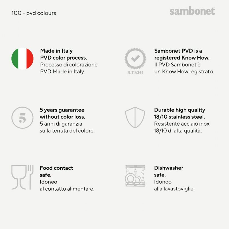 Sambonet - Set 6 Forchettine Dolce - Acciaio Inox