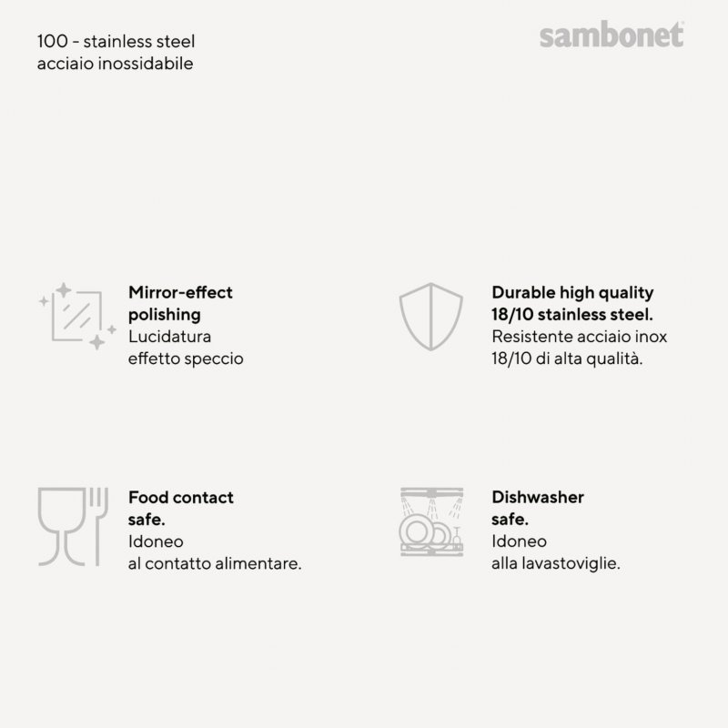 Sambonet - Servizio Tavola 24 Posate - Acciaio Inox