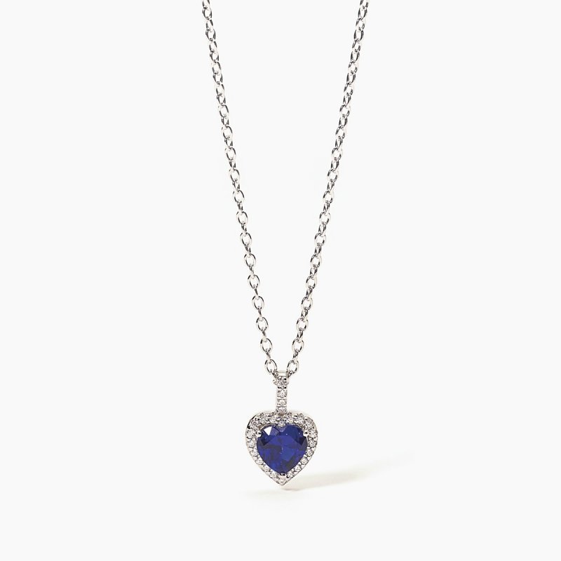 Mabina - Girocollo Argento 925 - Zaffiro Sintetico