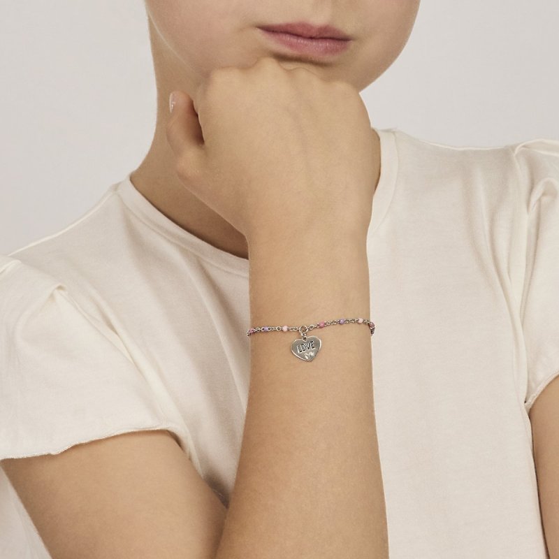 Mabina - Bracciale Cuore - Argento 925 - Smaltato