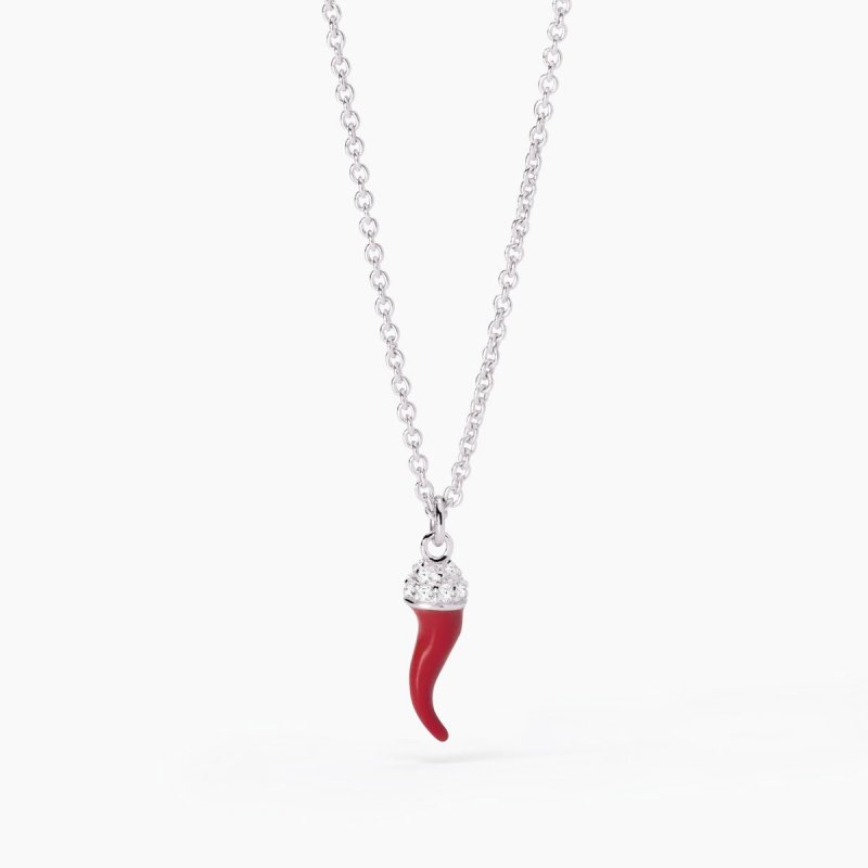 Mabina - Girocollo Argento 925 - Smalto - Zirconi