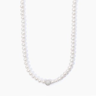 Mabina - Girocollo In Argento 925 - Perle - Zirconi
