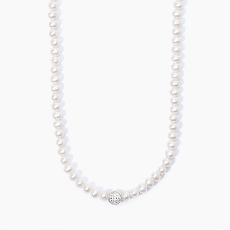 Mabina - Girocollo In Argento 925 - Perle - Zirconi