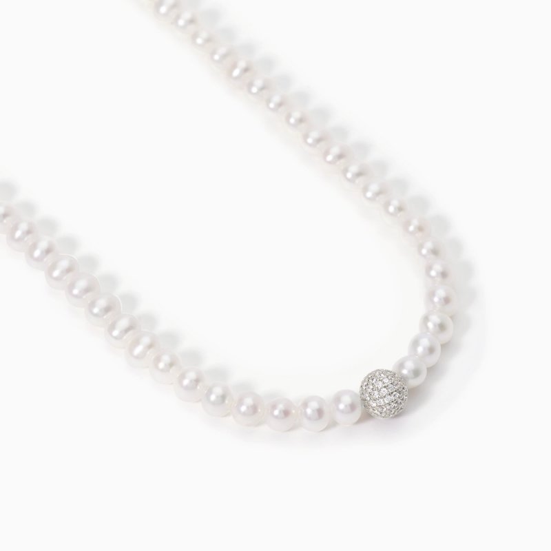 Mabina - Girocollo In Argento 925 - Perle - Zirconi