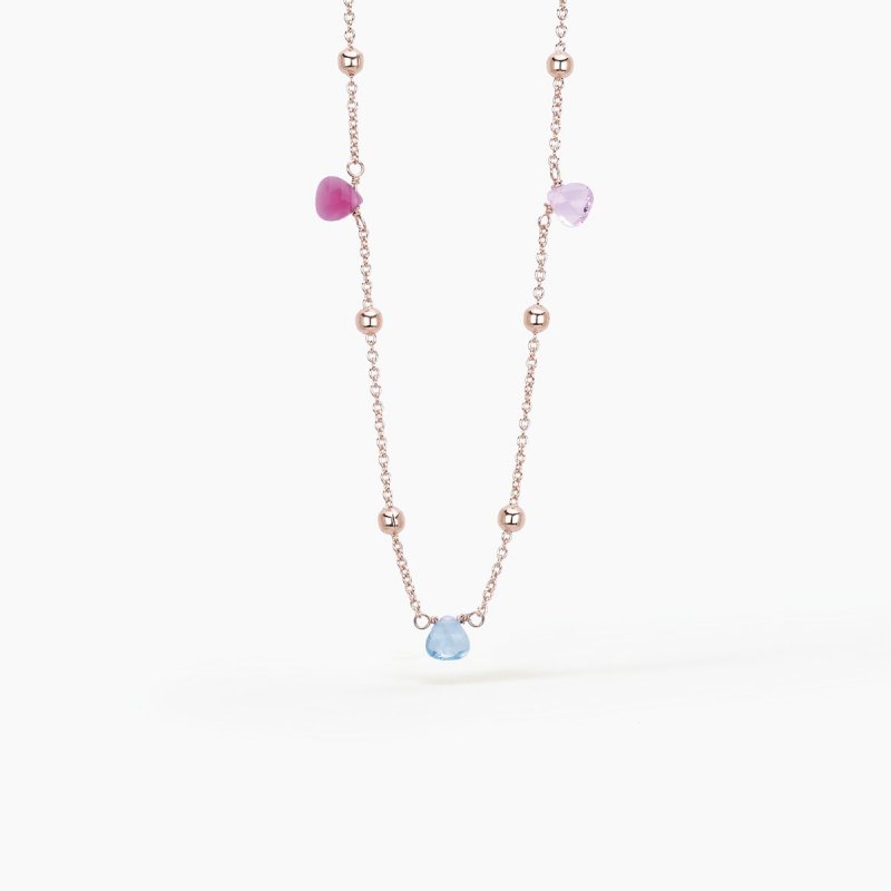 Mabina - Girocollo Argento 925 - Oro Rosa