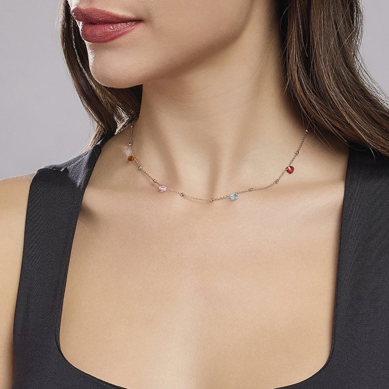 Mabina - Girocollo Argento 925 - Oro Rosa