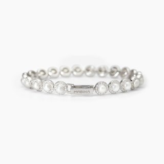 Mabina - Bracciale Tennis - Argento 925 - Perle
