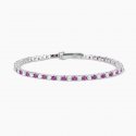 Mabina - Bracciale Tennis - Argento 925 - Rubino