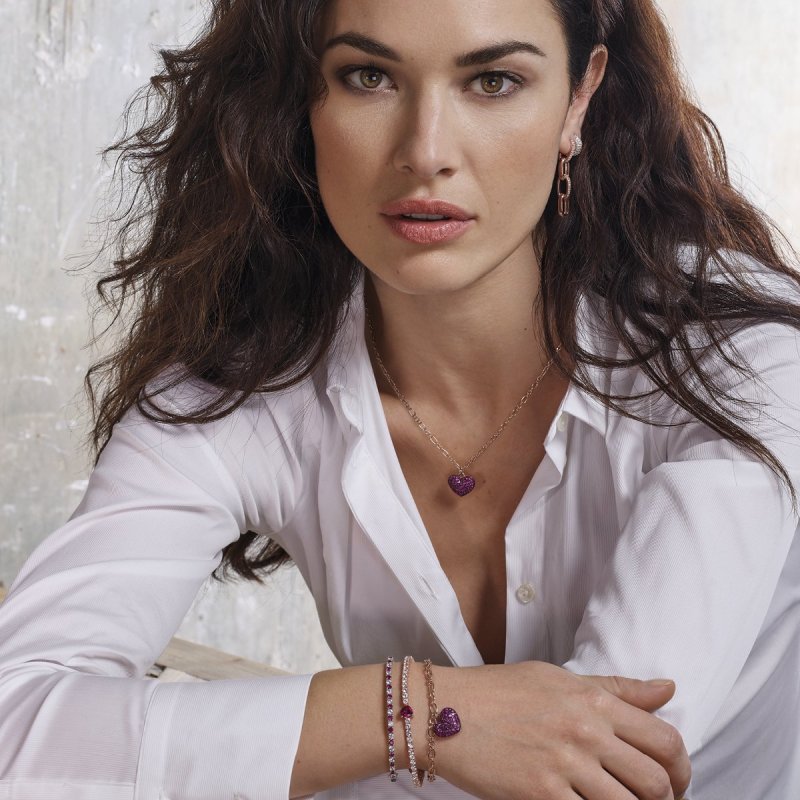 Mabina - Bracciale Tennis - Argento 925 - Rubino