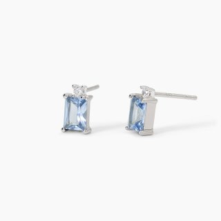 Mabina - Orecchini In Argento 925 - Acquamarina Sint