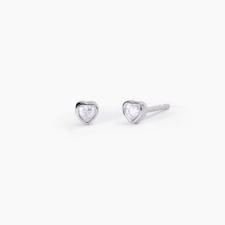 Mabina - Orecchini In Argento - Zirconi Cuore