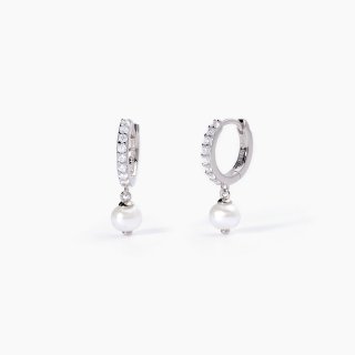 Mabina - Orecchini In Argento 925 - Perle E Zirconi