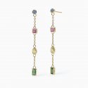 Mabina - Orecchini Argento - Zirconi Multicolor