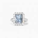 Mabina - Anello Argento - Acquamarina Sintetica - Zirconi