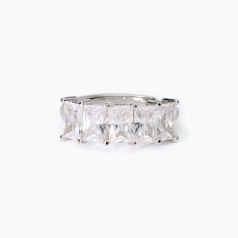 Mabina - Anello In Argento 925 Zirconi - Regolabile