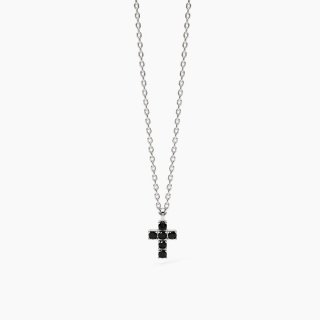 Mabina - Collana In Argento 925 - Zirconi Neri