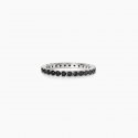 Mabina - Anello In Argento 925 - Zirconi Neri