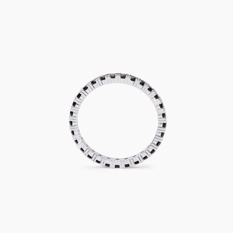 Mabina - Anello In Argento 925 - Zirconi Neri