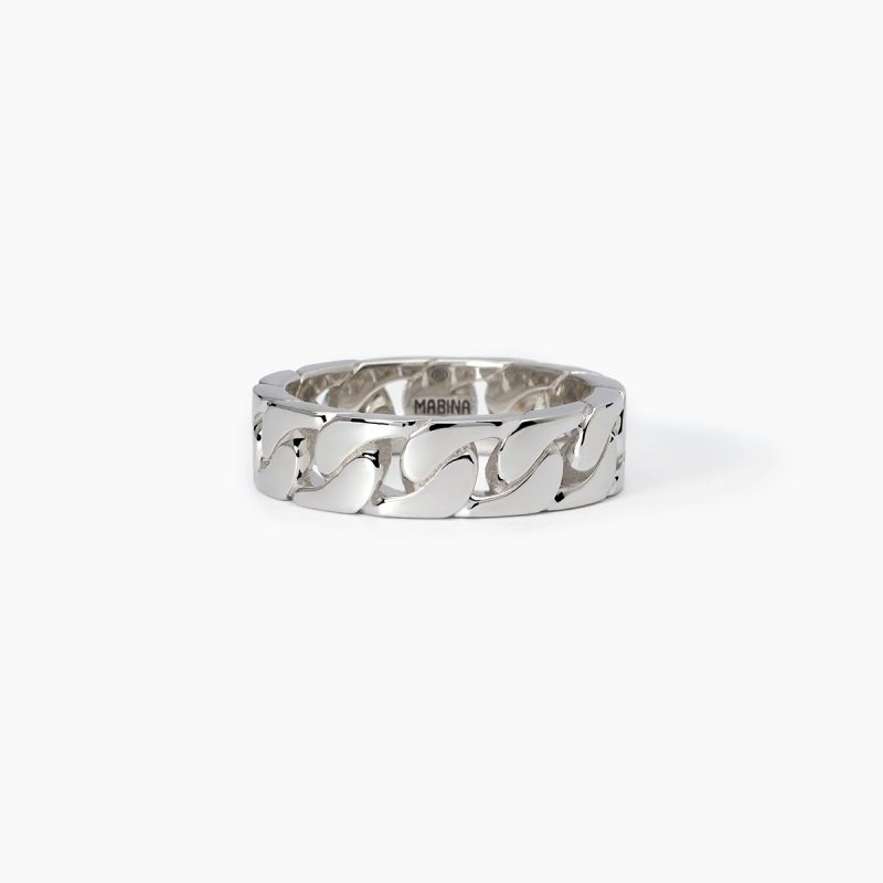 Mabina - Anello Argento 925 - Maglia Groumette