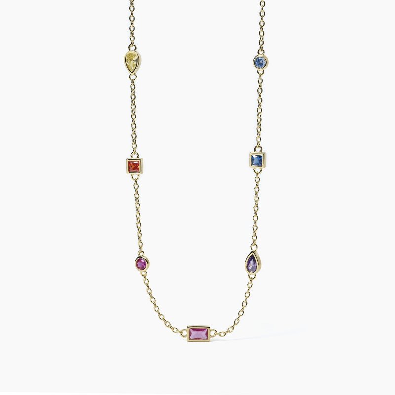 Mabina - Girocollo Argento 925 - Placcato Oro