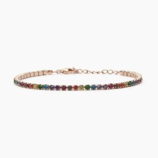 Mabina - Bracciale Argento 925 - Oro Rosa - Zirconi
