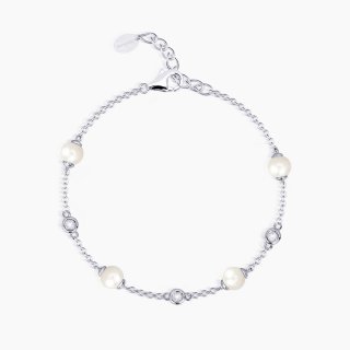 Bracciale In Argento 925 - Perla Coltivata - Mabina