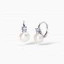 Mabina - Orecchini In Argento - Perle - Acquamarina