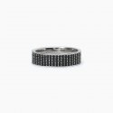 Mabina - Anello In Argento 925 - Zirconi Neri