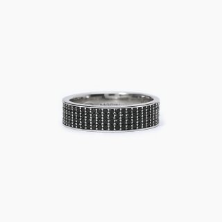 Mabina - Anello In Argento 925 - Zirconi Neri