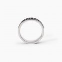 Mabina - Anello In Argento 925 - Zirconi Neri