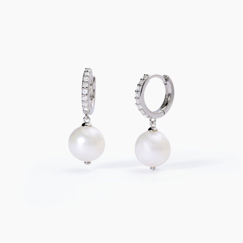 Mabina - Orecchini In Argento - Perla Coltivata