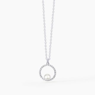 Mabina - Girocollo In Argento 925 - Zirconi - Perle