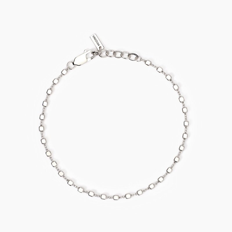 Mabina - Bracciale In Argento 925 - Catena A Cubetti
