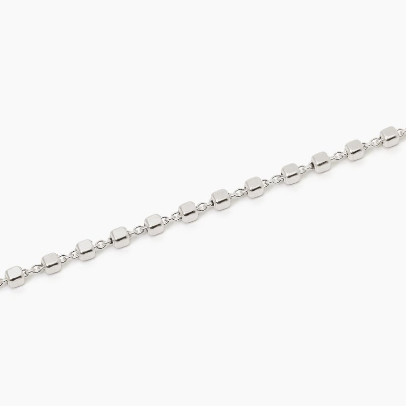 Mabina - Bracciale In Argento 925 - Catena A Cubetti