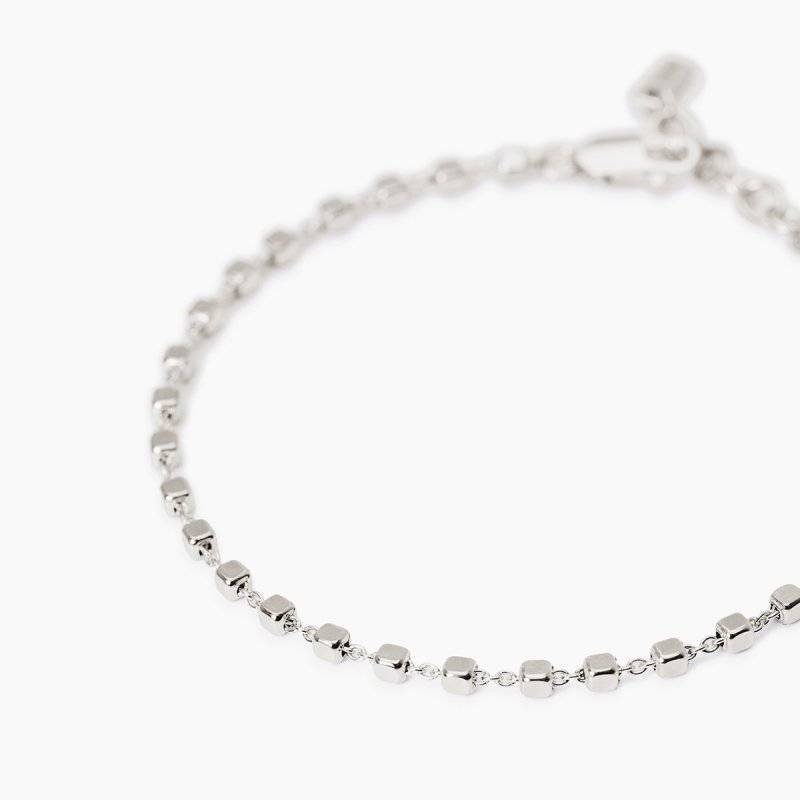 Mabina - Bracciale In Argento 925 - Catena A Cubetti