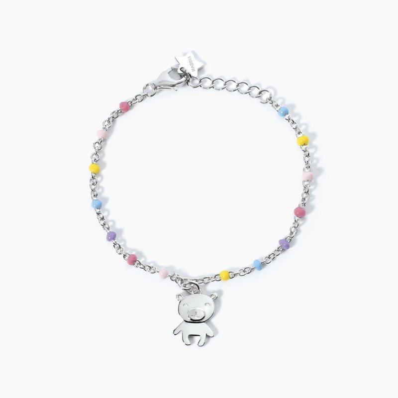 Mabina - Bracciale Argento 925 - Ciondolo Orsetto