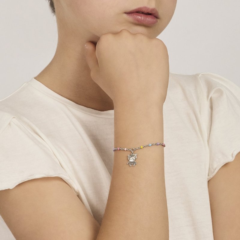 Mabina - Bracciale Argento 925 - Ciondolo Orsetto