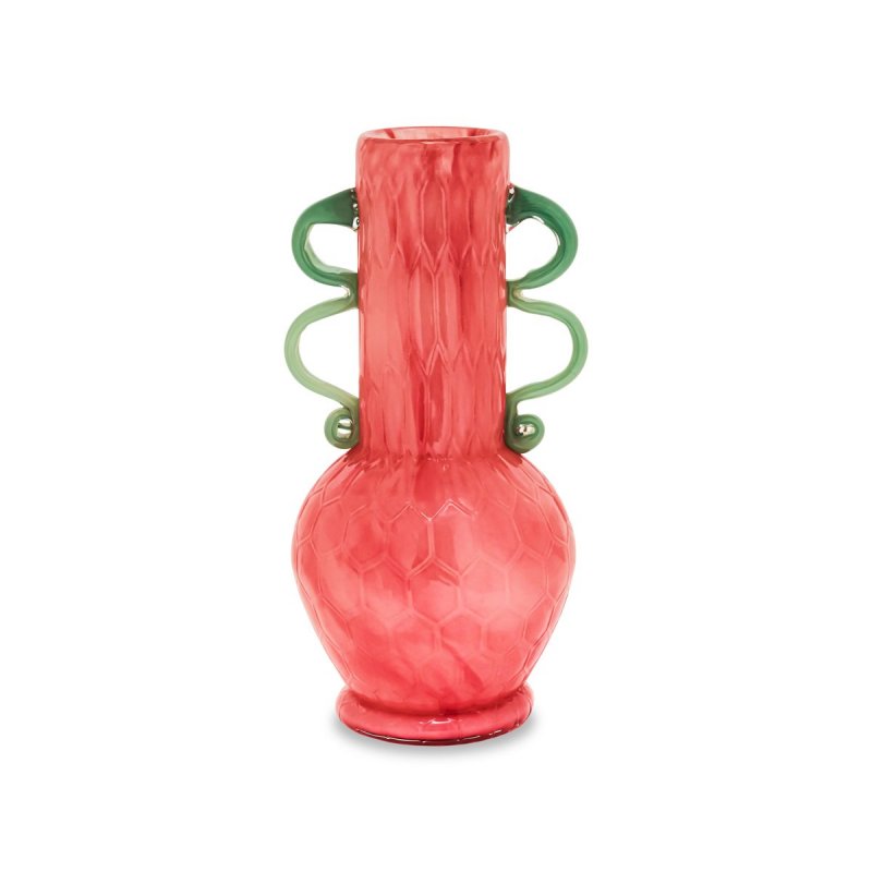 Henriette - Vaso Rosa - Vetro Soffiato - Unique