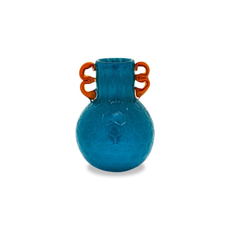 Henriette - Vaso Blu - Vetro Soffiato - Unique