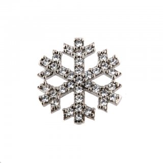 Myj - Orecchino Fiocco Neve - Argento - Zirconi
