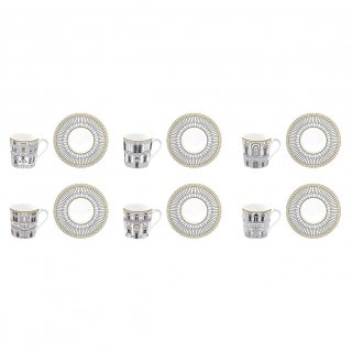 Easy Life - Set Tazzine Palazzo - Porcellana - 100Ml