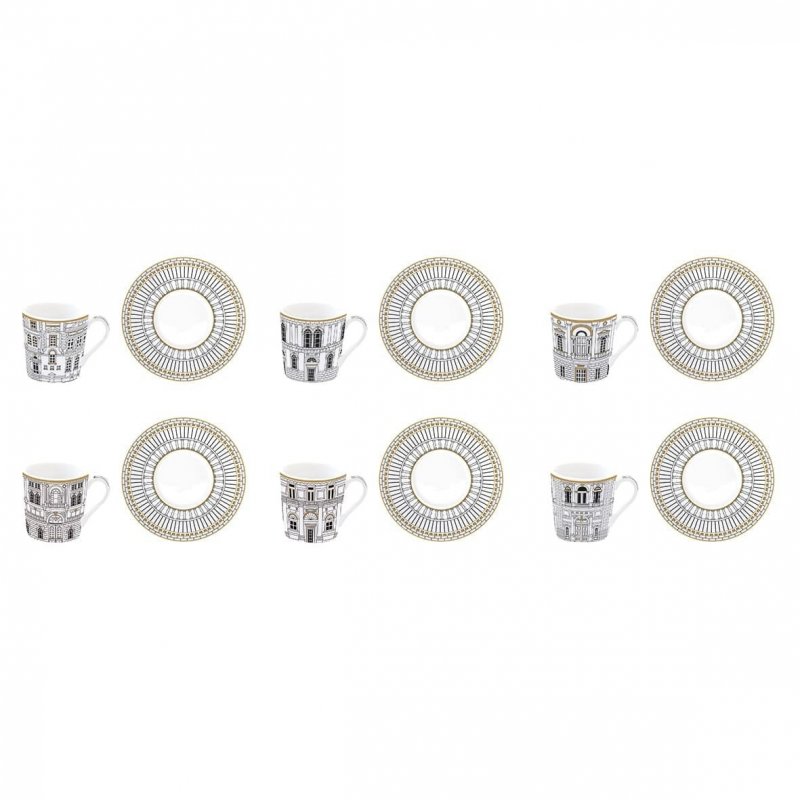 Easy Life - Set Tazzine Palazzo - Porcellana - 100Ml