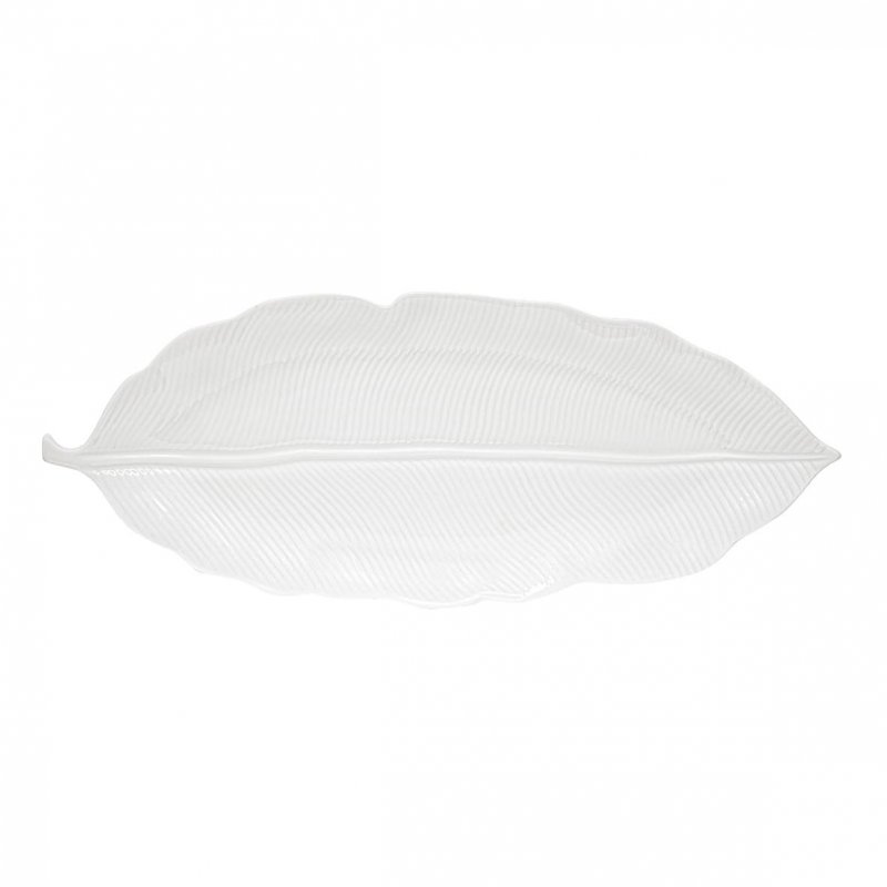 Easy Life - Foglia In Porcellana - Leaves White