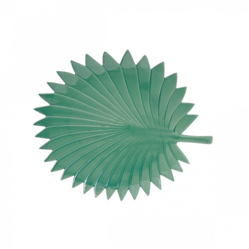 Easy Life - Foglia In Porcellana - 35X29 Cm - Light Green