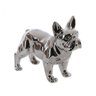 Figura, Cane, Bulldog, Ceramica.