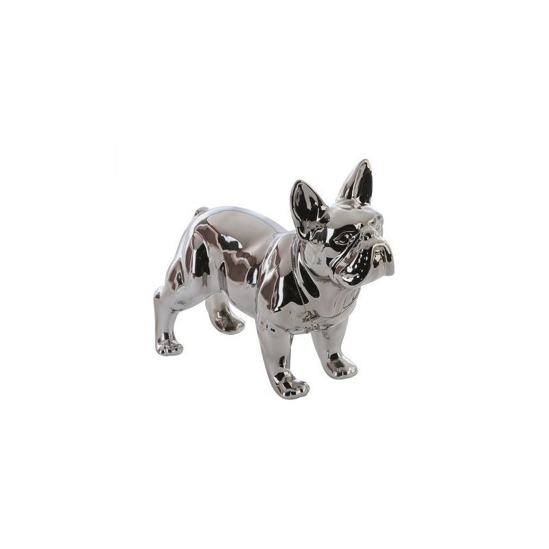 Figura, Cane, Bulldog, Ceramica.