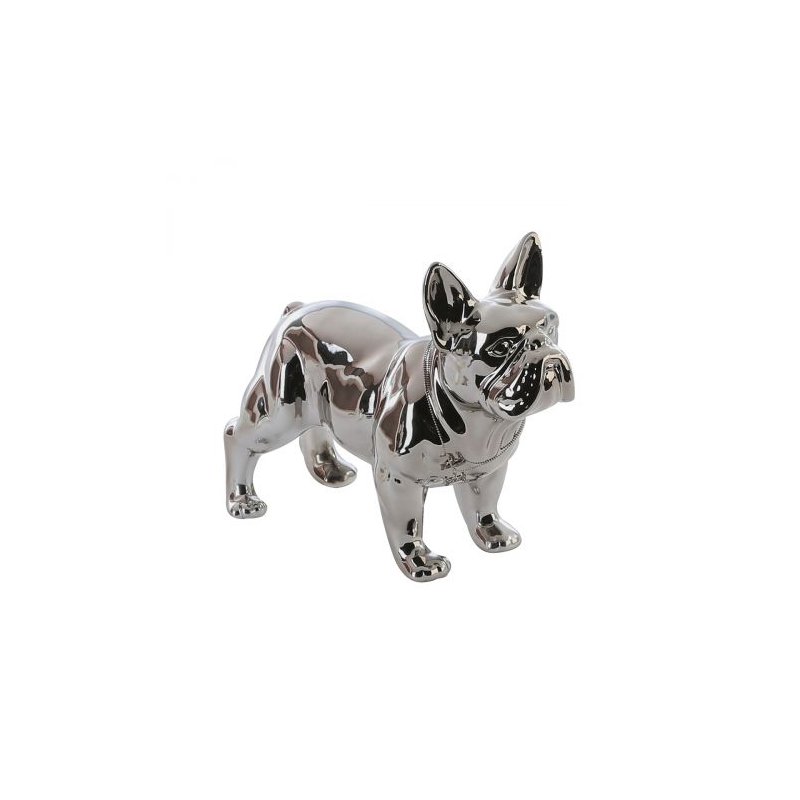 Figura, Cane, Bulldog, Ceramica.
