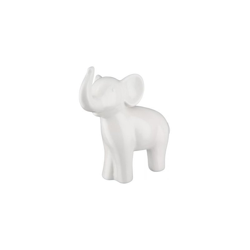 Figura, Elefante, Porcellana, bianco.