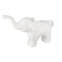 Figura, Elefante, Porcellana, bianco.
